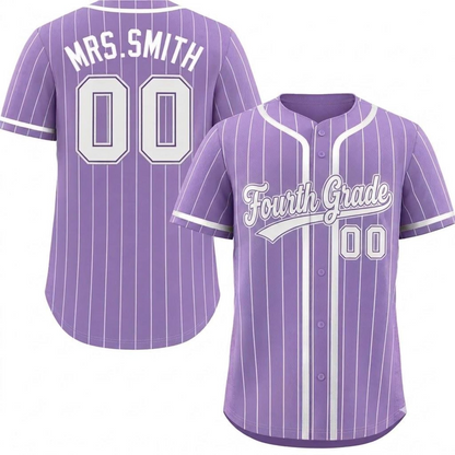 Maillot de baseball personnalisé pour enseignant, Maillot personnalisé avec nom et numéro, Cadeau de rentrée scolaire, T-shirt pour jour de match