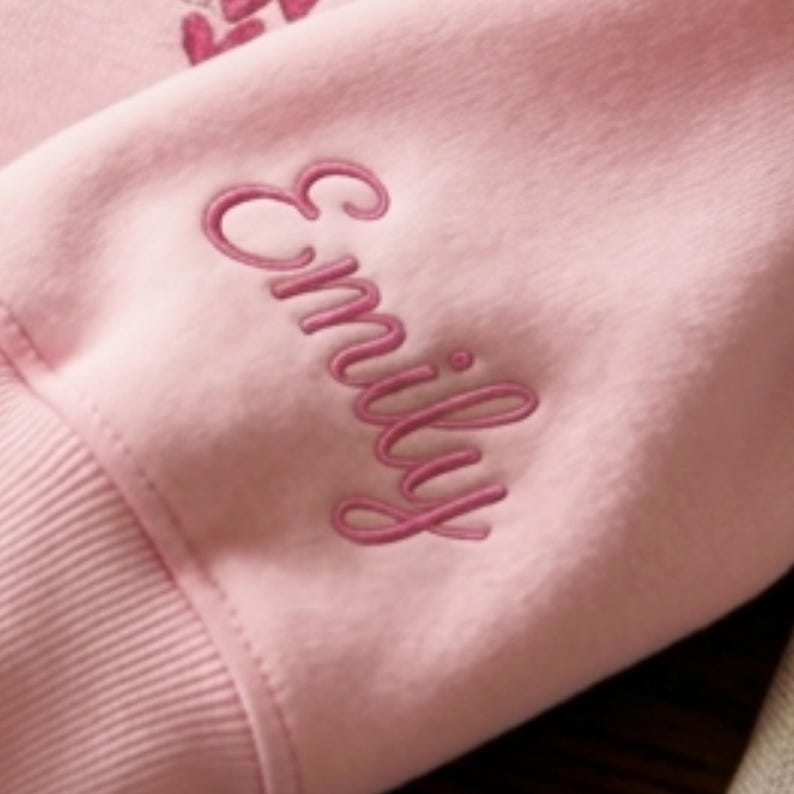 Embroidered Breast Cancer Awareness Quarter-Zip Sweatshirt: Ribbon Gift