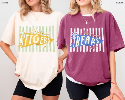 Personalized Teacher School Spirit T-Shirt – Custom School Name & Mascot Shirt